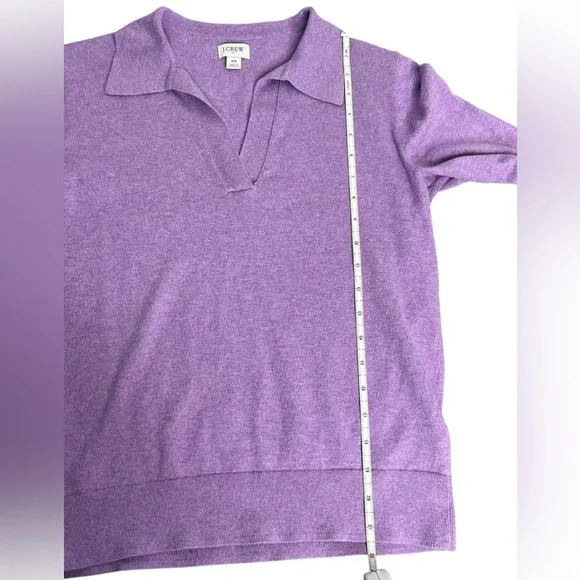 J. Crew Polo Sweater in Vibrant Orchid, Size XS - Picture 8 of 10